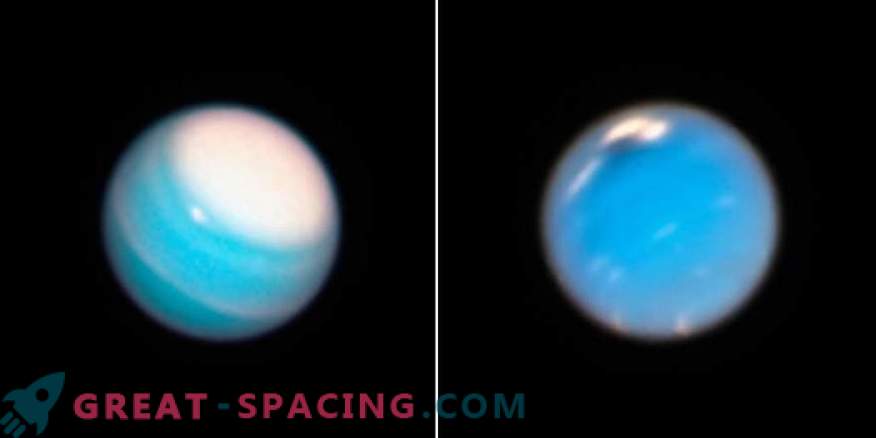 Хъбъл демонстрира динамичната атмосфера на Уран и Нептун