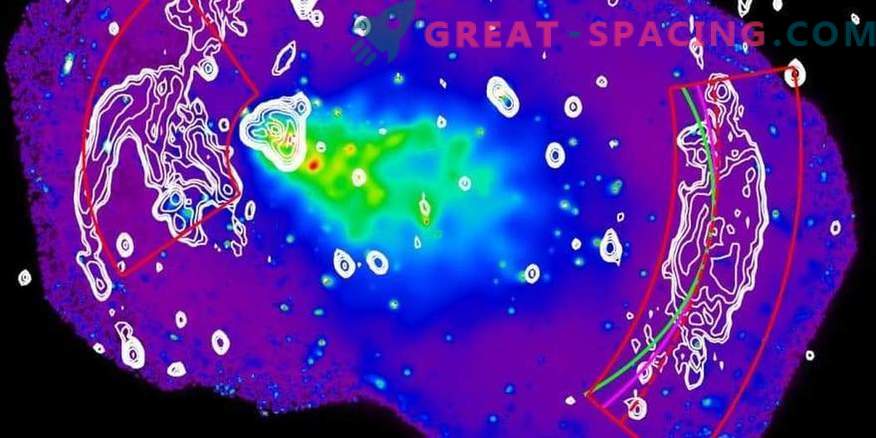 Сливането на галактическите клъстери ни позволява да изучаваме ускорението на електроните