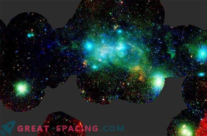 Сиянието, излъчвано от центъра на нашата галактика при облъчване с рентгенови лъчи