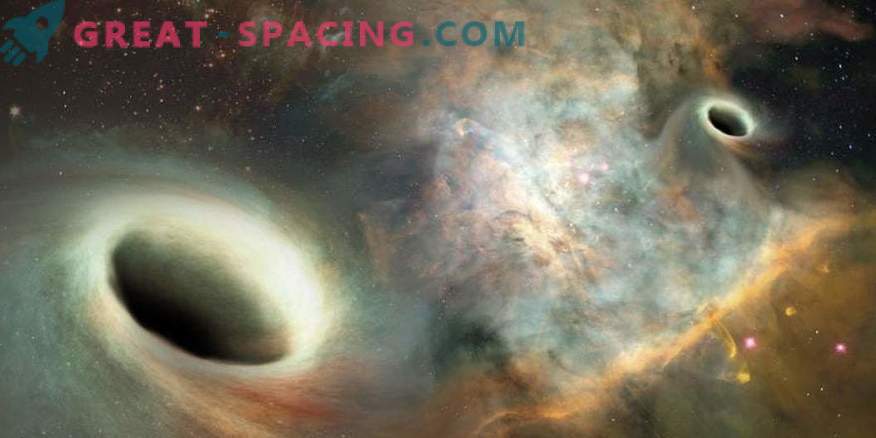Учените фиксират гигантски двойки черни дупки