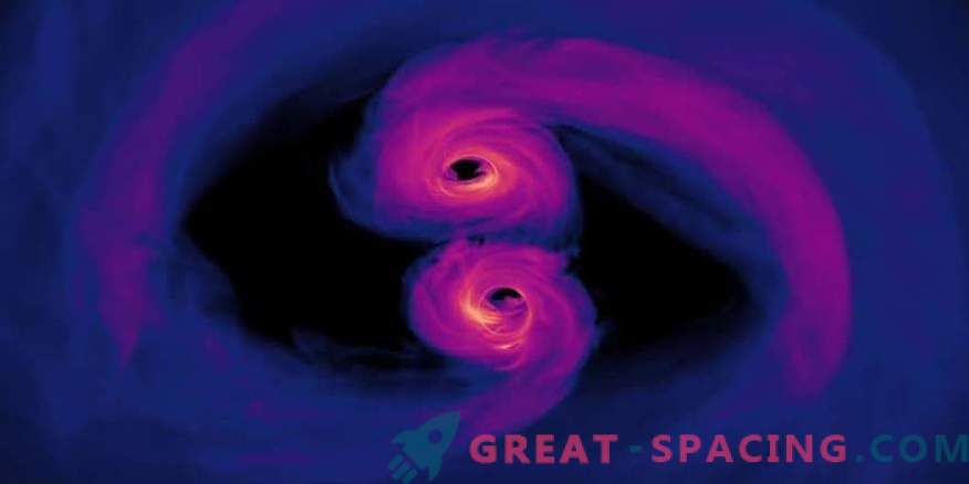 Спирално сливане на супермасивни черни дупки