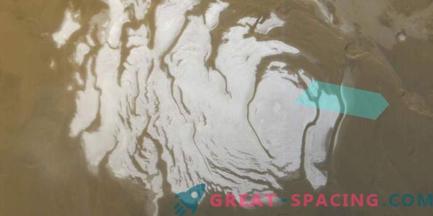 Най-големите находища на воден лед бяха открити на Марс