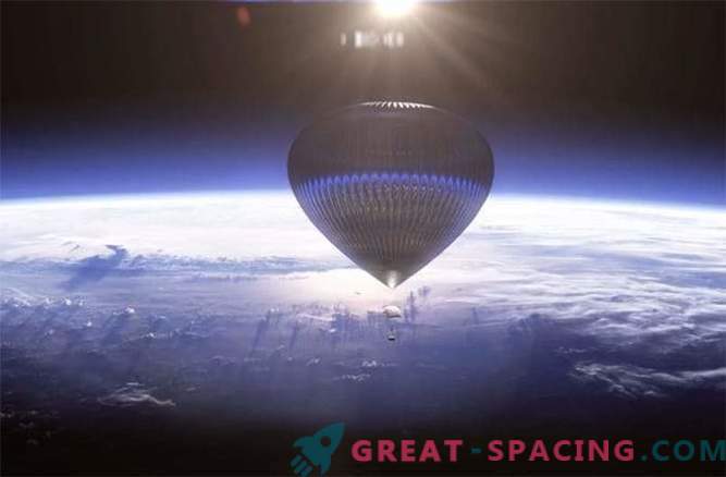 Балон на границата с пространството: Снимка