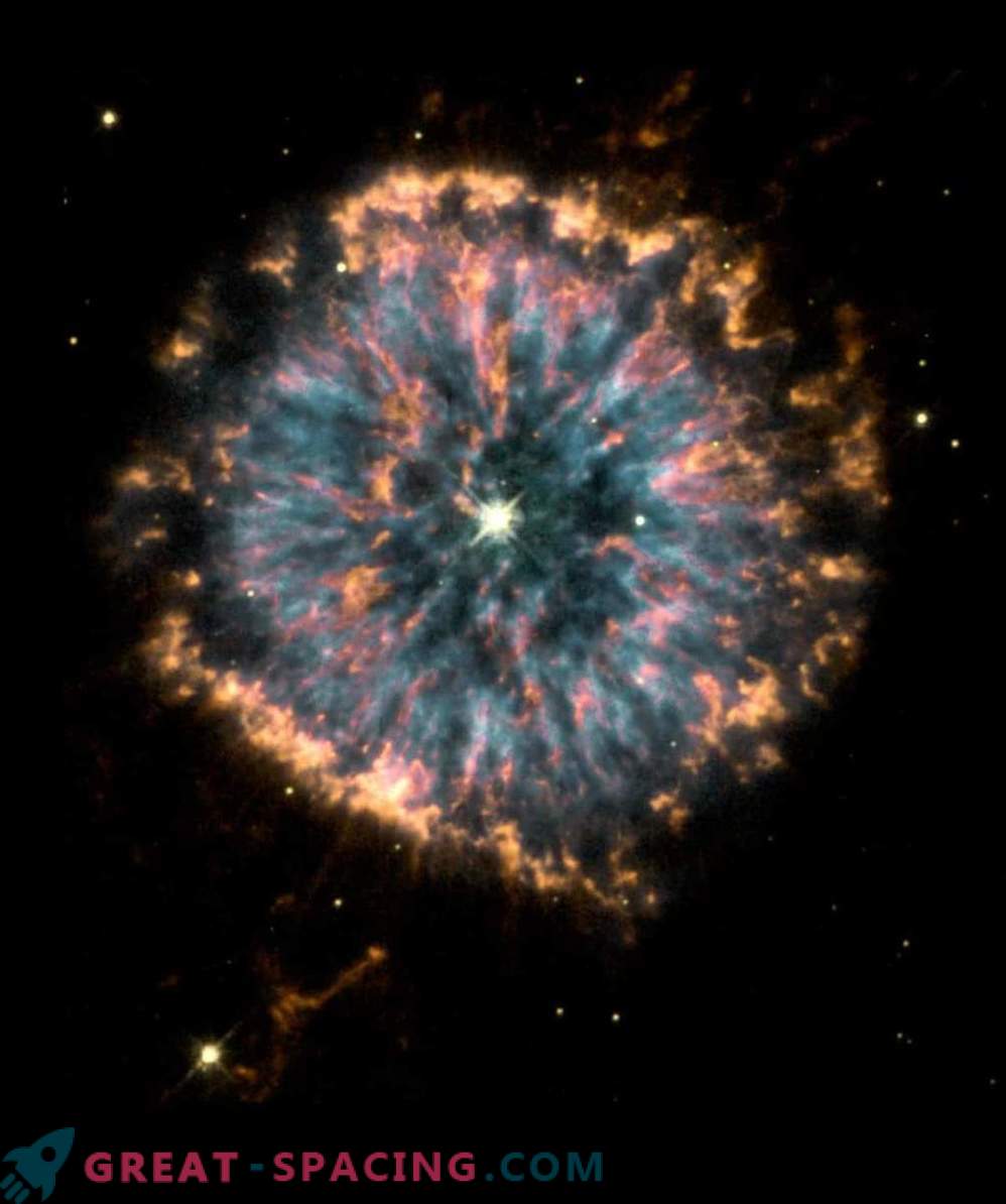 Остатък от супернова с мощна топлинна радиация