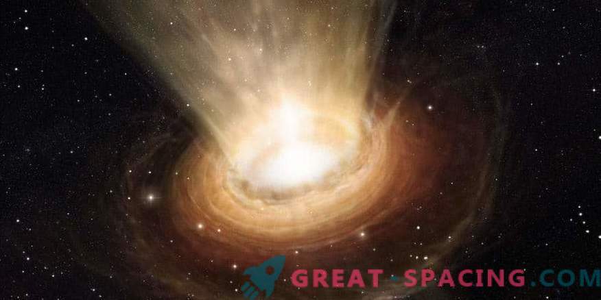 Абсорбция на масивна звезда от черна дупка