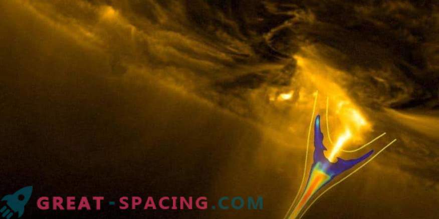 Магнитни извори разпръскват частици върху Слънцето