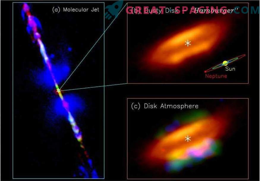 Пребиотичната атмосфера е намерена на акреционния диск на детската звезда