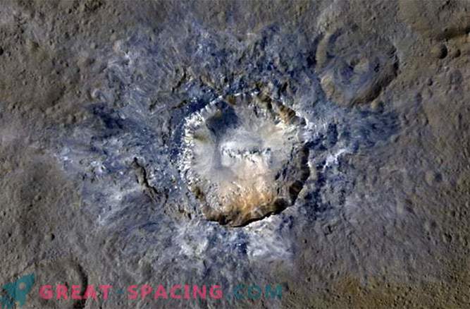 Полигоналният кратер показва разломи на Церера