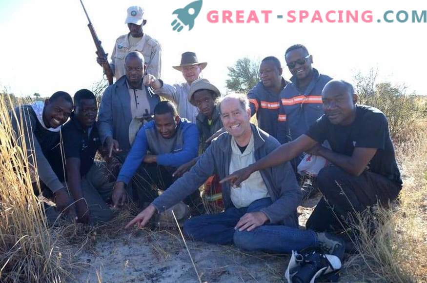 Фрагмент от астероид с въздействие, намерен в Ботсвана