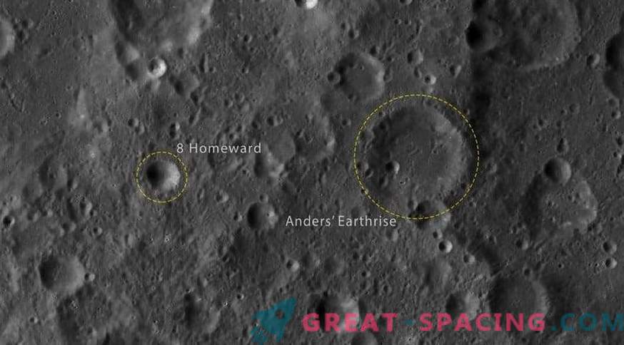Лунните кратери на името на Аполон 8