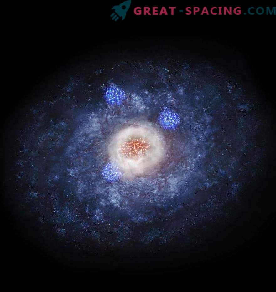 Експлозивното звездно раждане променя галактическата форма
