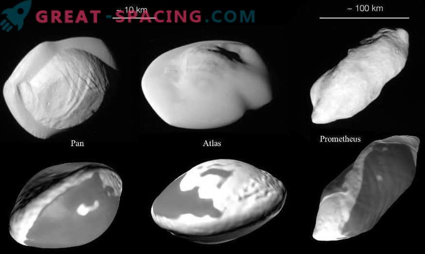 История на малките вътрешни спътници на Сатурн