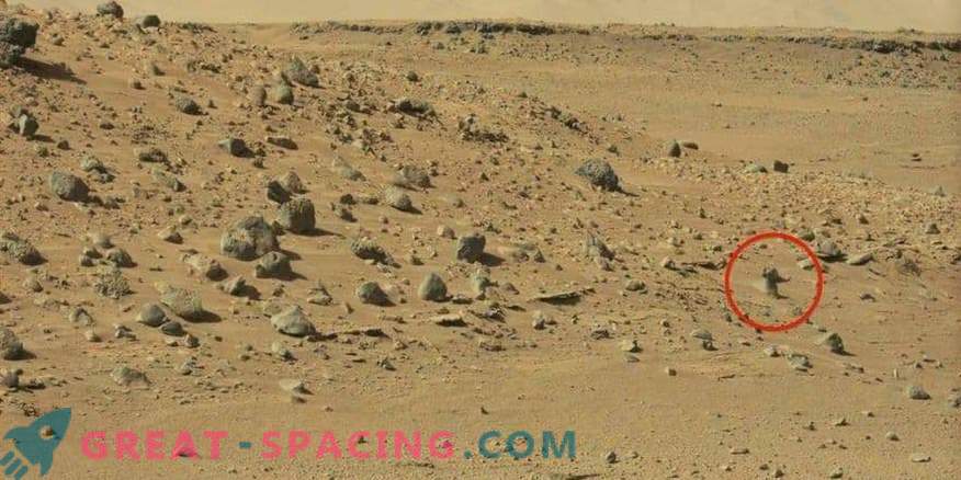 Марсианска статуя или чужденец? Какво виждат превозните средства на НАСА?