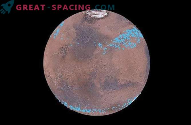 Ледниците под повърхността на Марс изобилстват с вода
