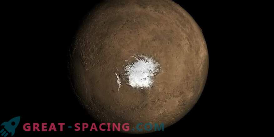 Марсианското езеро може да се появи поради скорошната вулканична активност