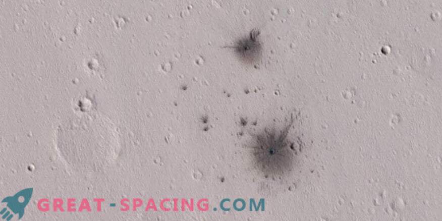 Неотдавнашна бомбардировка с метеори на Марс